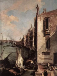 Canal Grande, kijkend naar het oosten vanaf Campo San Vio (detail)
